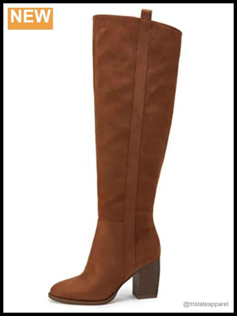 Over the Knee Thigh High Boots Faux Suede Pointed Toe Chunky Block Heel